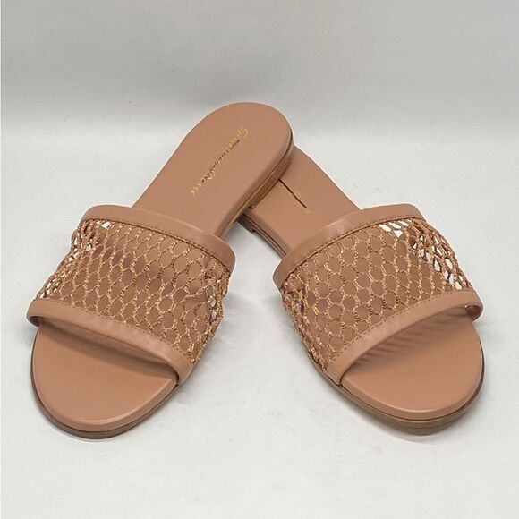 Gianvito Rossi Jamaica Mesh & Leather Slides size 38 - Picture 6 of 12